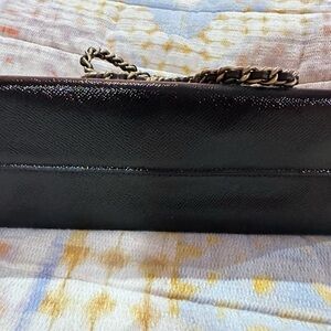 Coach Black Clutch with Chain Strap